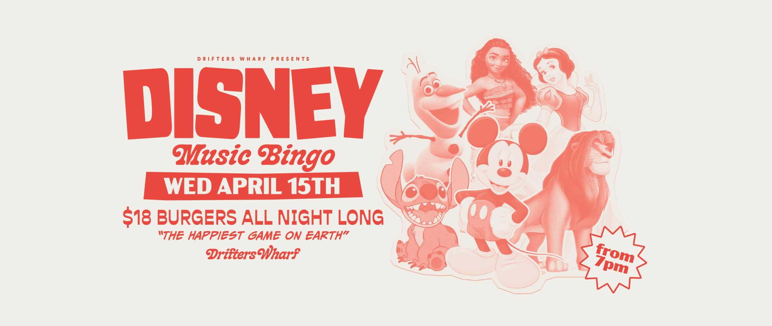 Disney Music Bingo